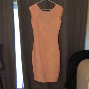 Blush pink tube dress